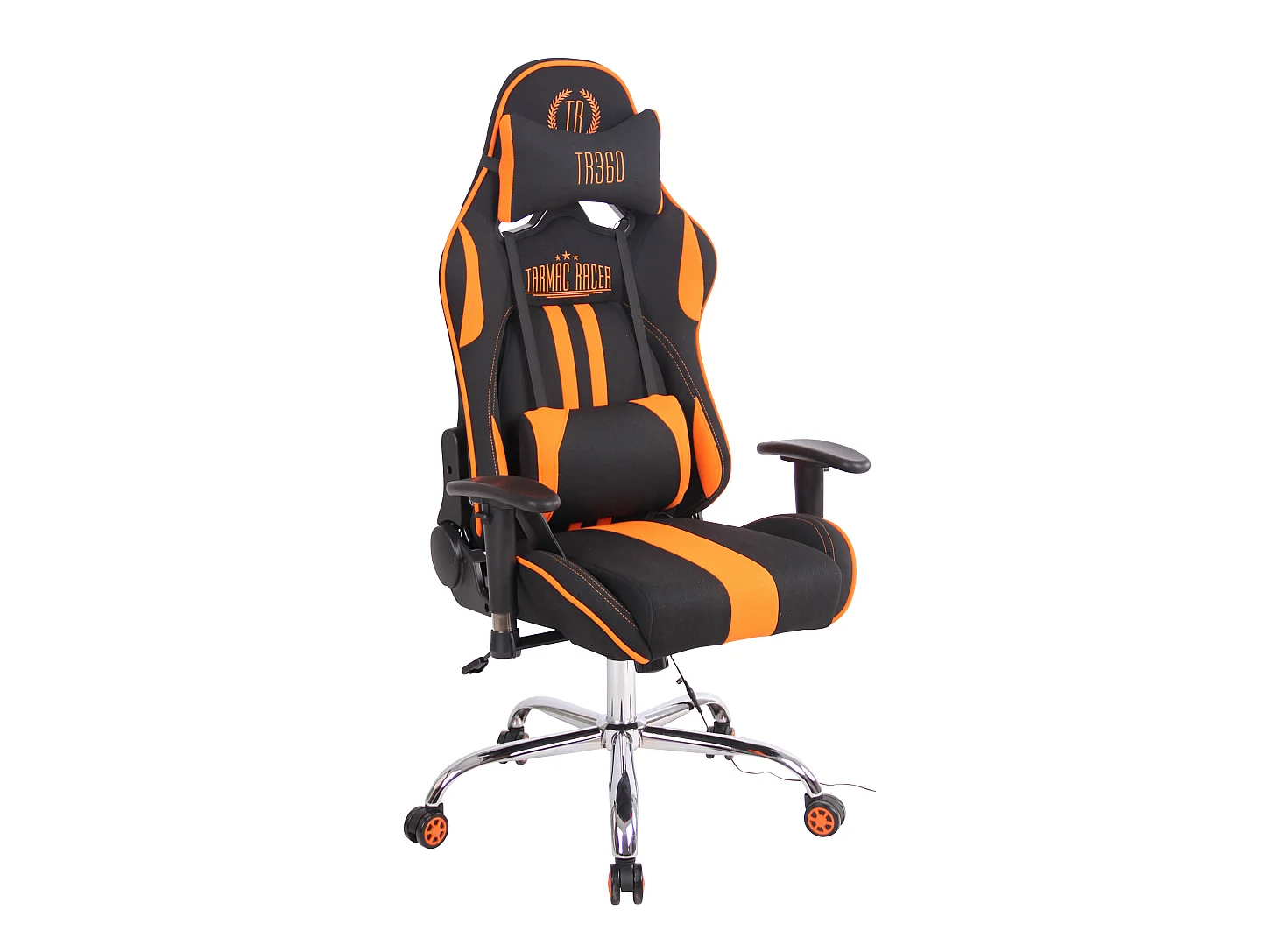 Chaise de bureau - Tissu & Nature - Noir / Orange - Limit XM
