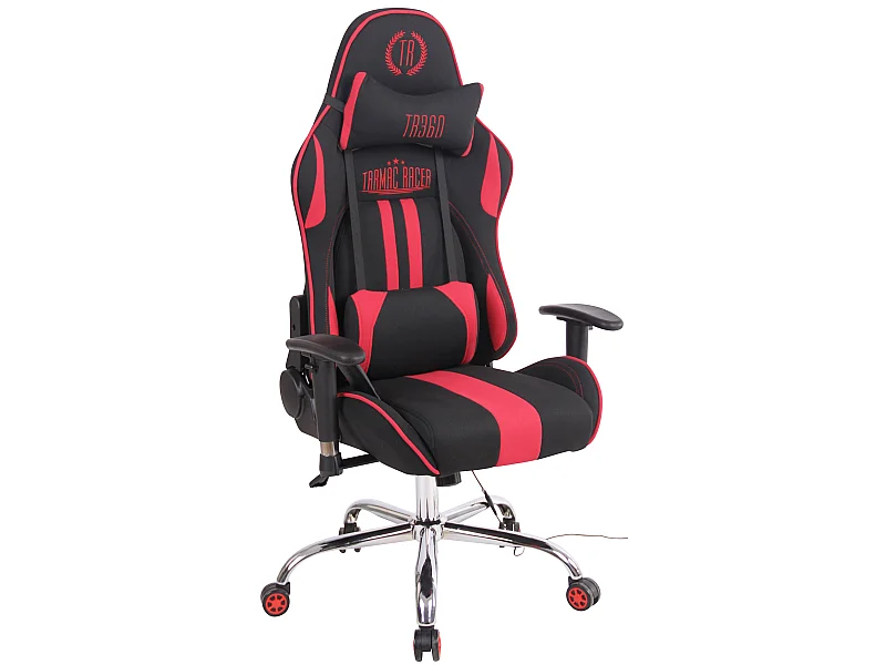 Bürosessel - Stoff & natura - schwarz/rot - Limit XM