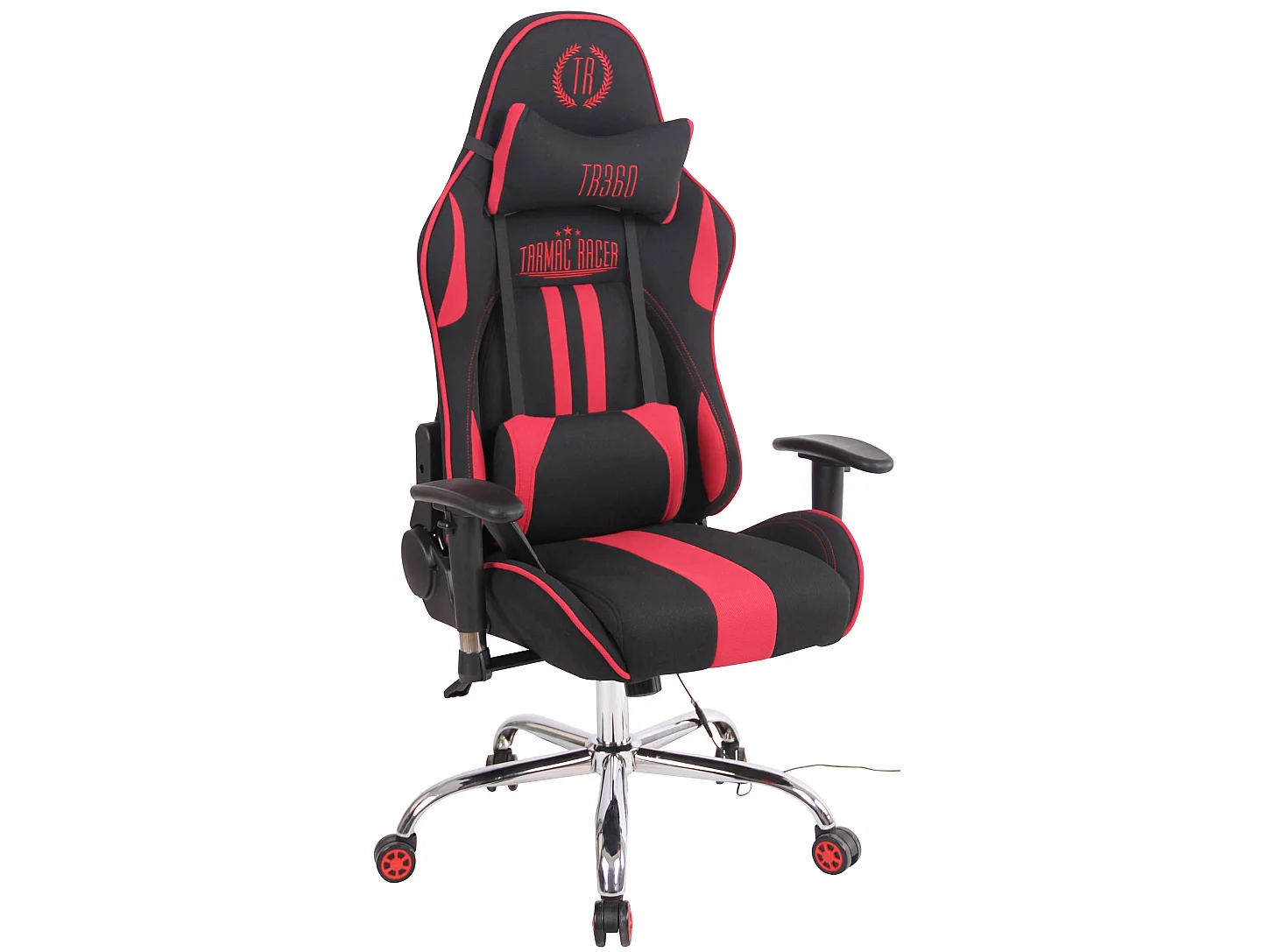 Chaise de bureau - Tissu & Nature - Noir / Rouge - Limit XM