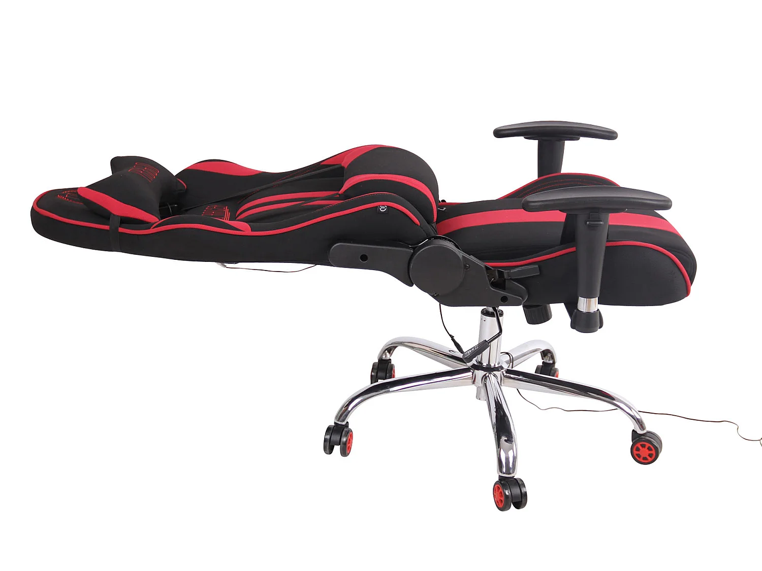 Chaise de bureau - Tissu & Nature - Noir / Rouge - Limit XM