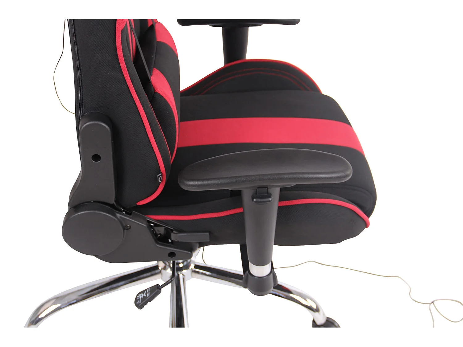 Chaise de bureau - Tissu & Nature - Noir / Rouge - Limit XM