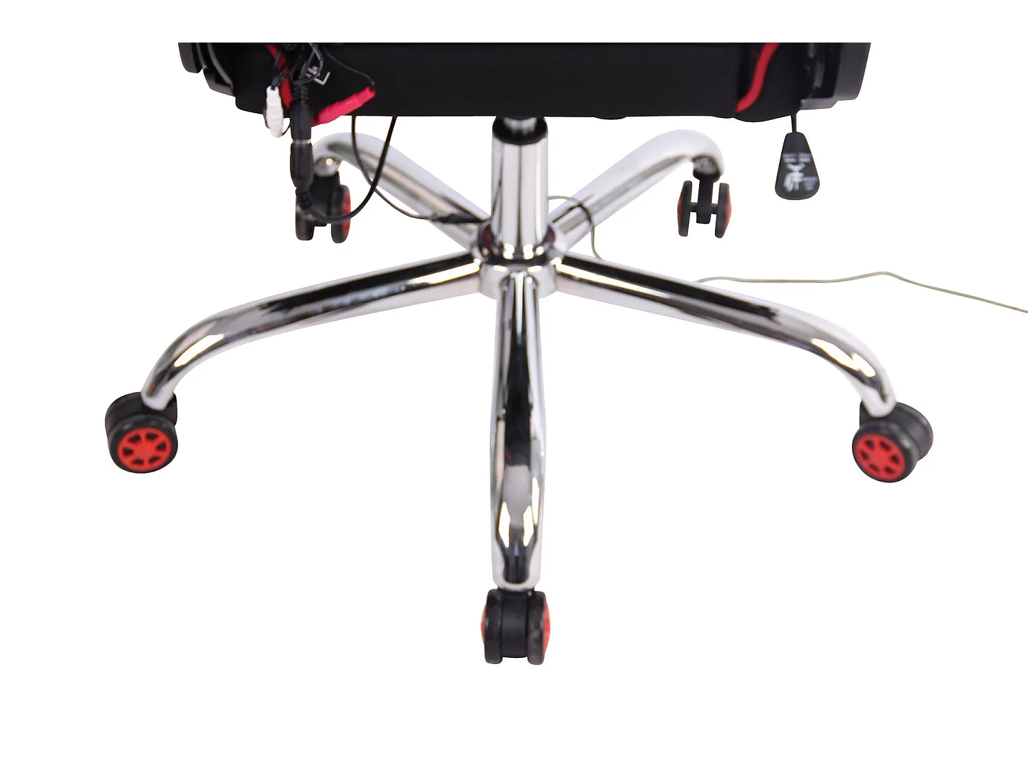 Chaise de bureau - Tissu & Nature - Noir / Rouge - Limit XM