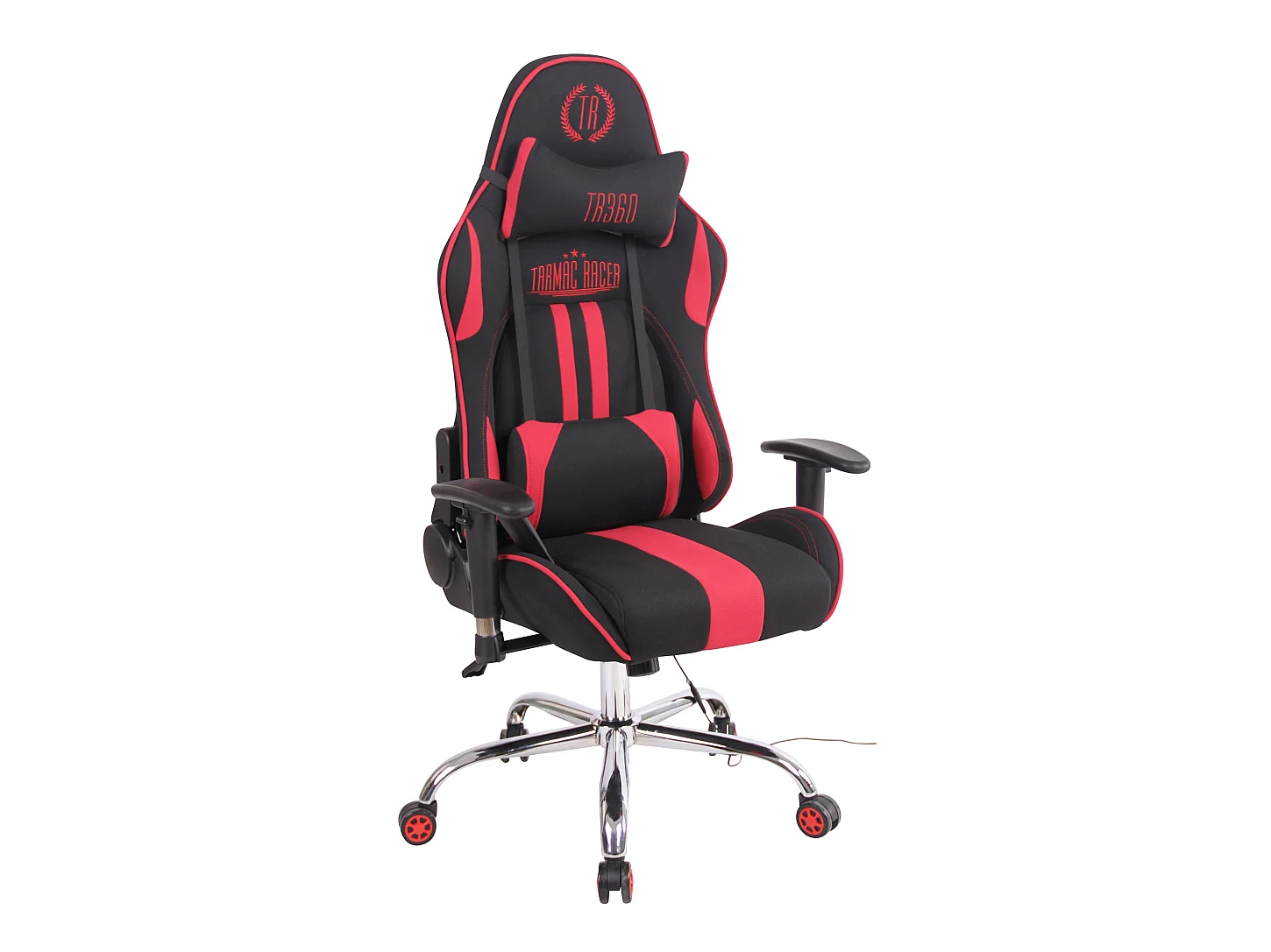 Chaise de bureau - Tissu & Nature - Noir / Rouge - Limit XM