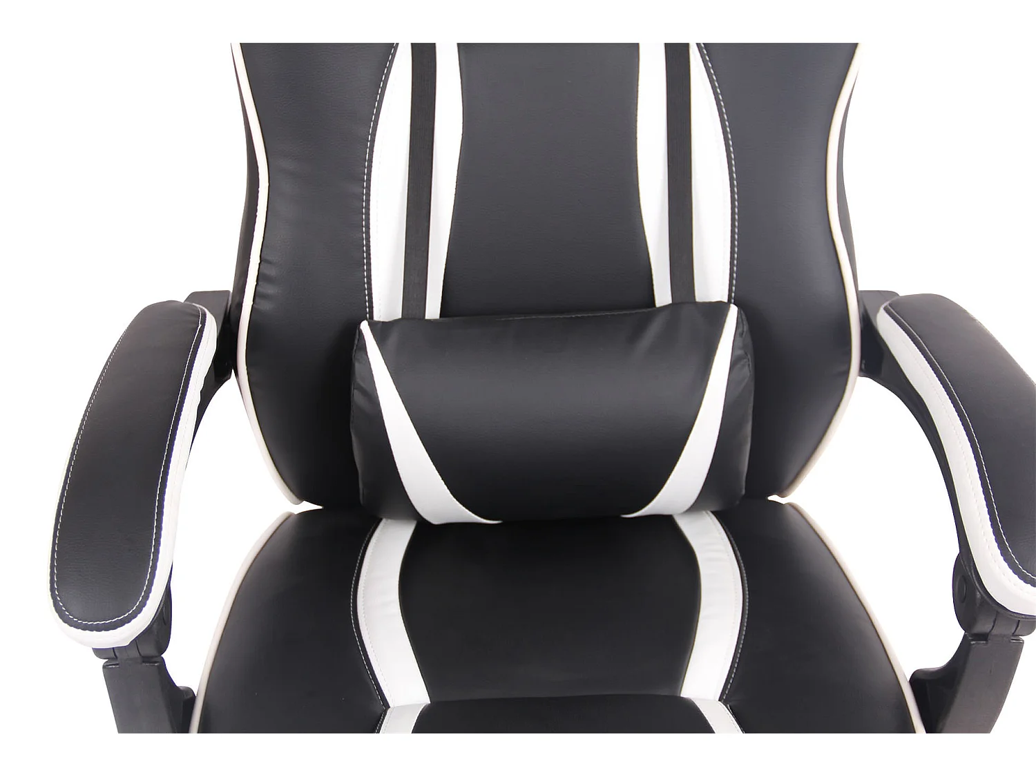 Bürosessel - Kunstleder & Kunststoff - schwarz/weiß - Heat