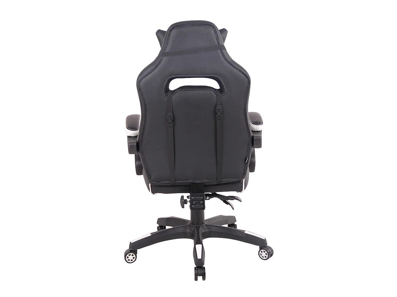 Chaise de bureau - Similicuir & Plastique - Noir / Blanc - Heat