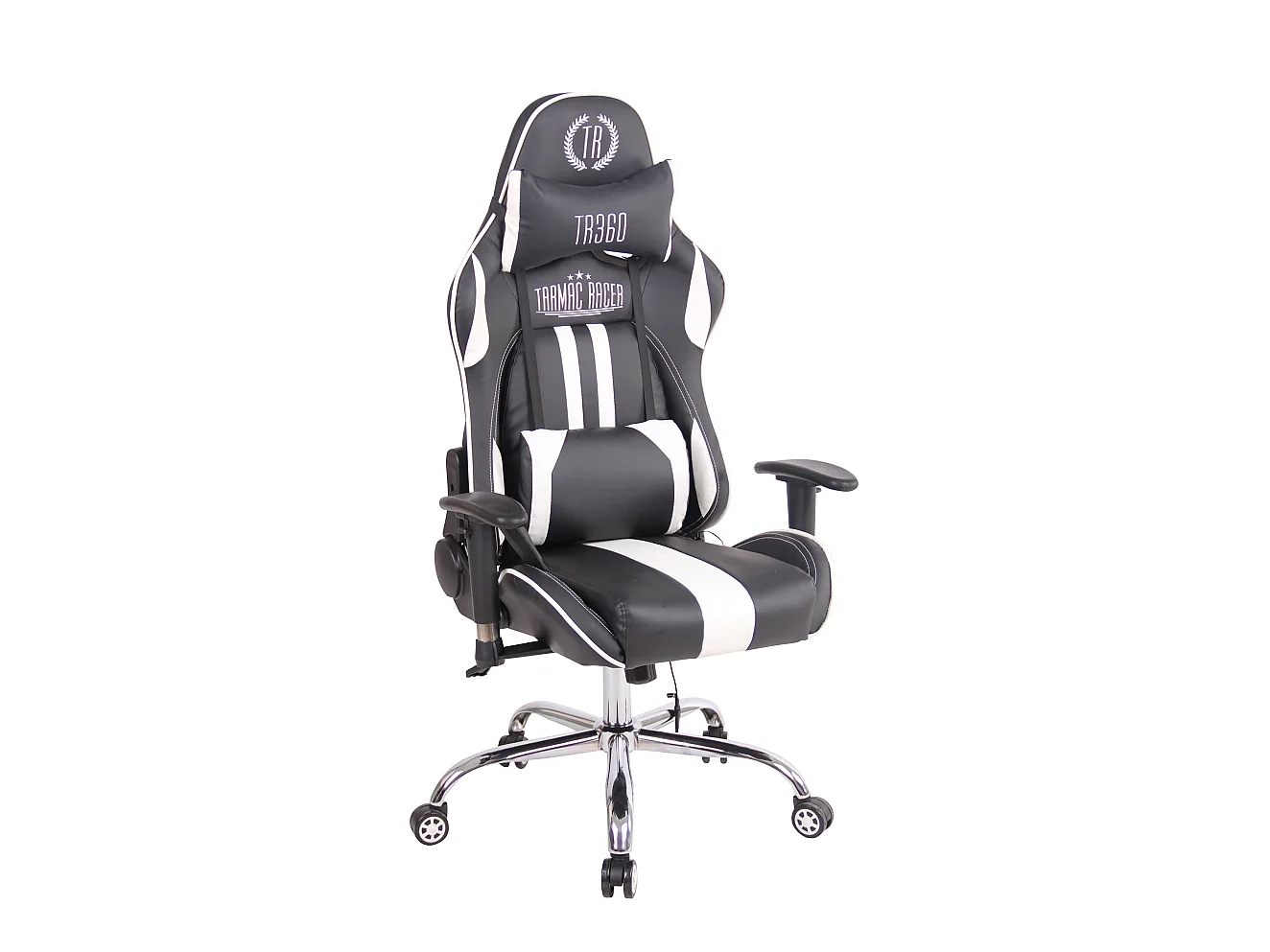 Chaise de bureau - Similicuir - Noir / Blanc - Limit XM