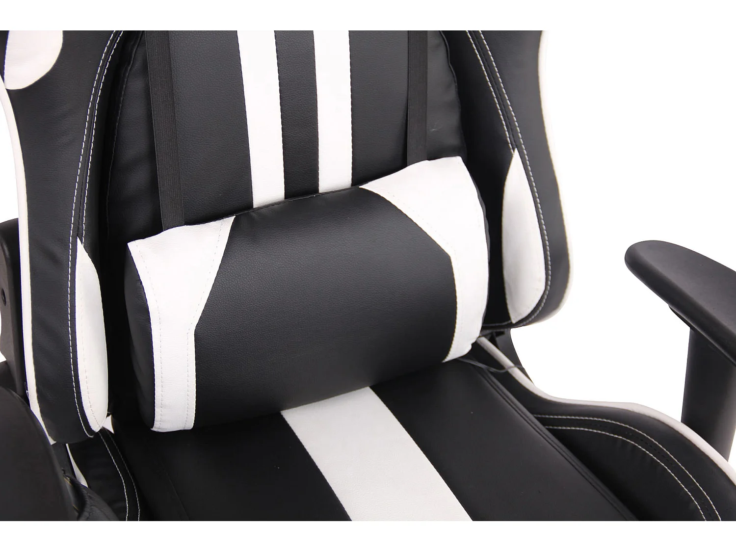 Chaise de bureau - Similicuir - Noir / Blanc - Limit XM