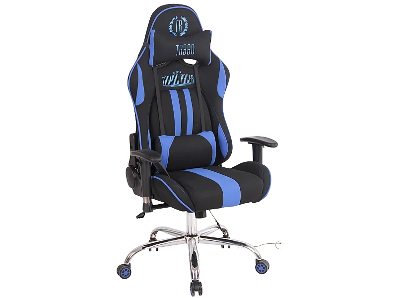 Bureaustoel - Stof & natura - zwart/blauw - Limit XM