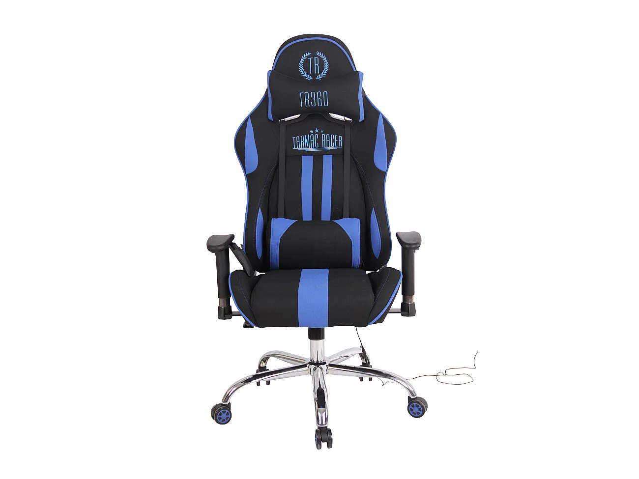 Chaise de bureau - Tissu & Nature - Noir / Bleu - Limit XM