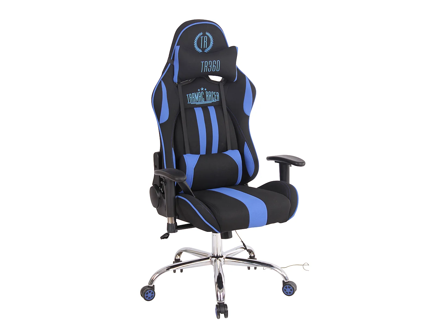 Chaise de bureau - Tissu & Nature - Noir / Bleu - Limit XM