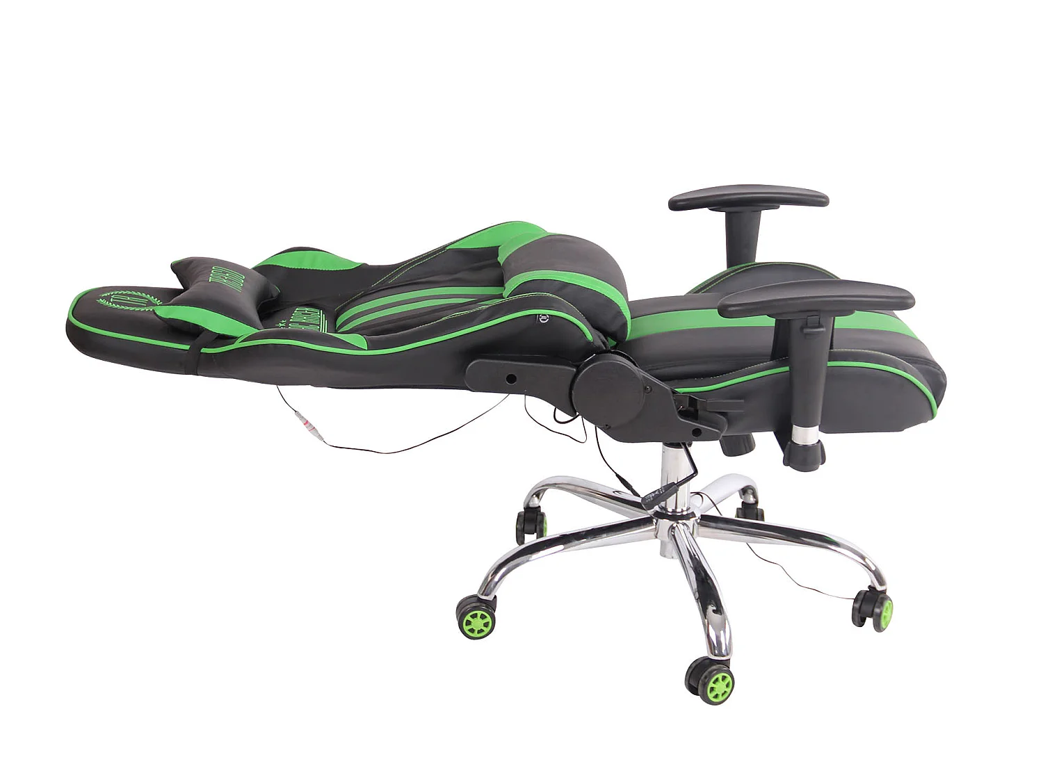 Chaise de bureau - Similicuir - Noir / Vert - Limit XM