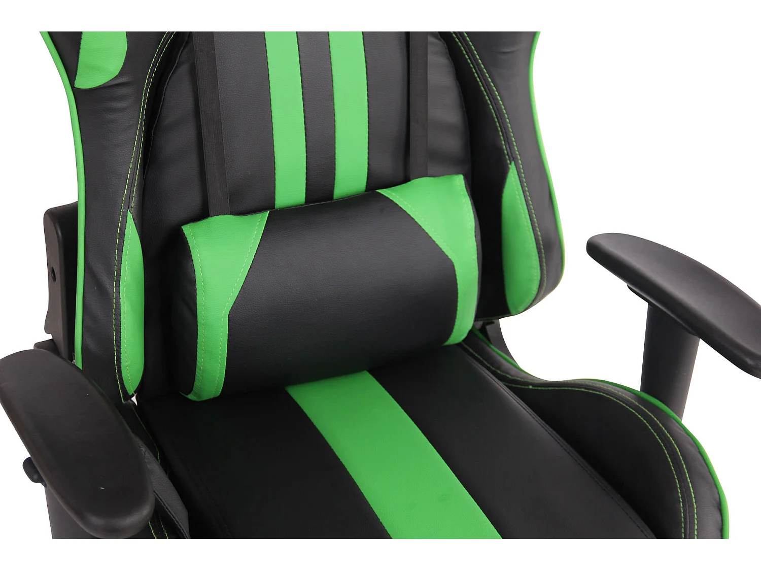 Chaise de bureau - Similicuir - Noir / Vert - Limit XM