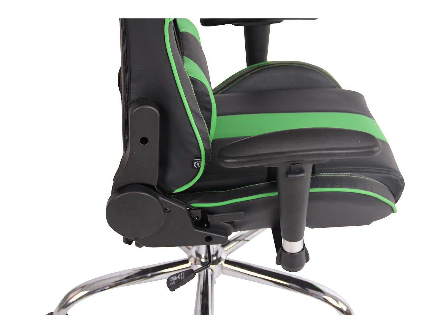 Chaise de bureau - Similicuir - Noir / Vert - Limit XM