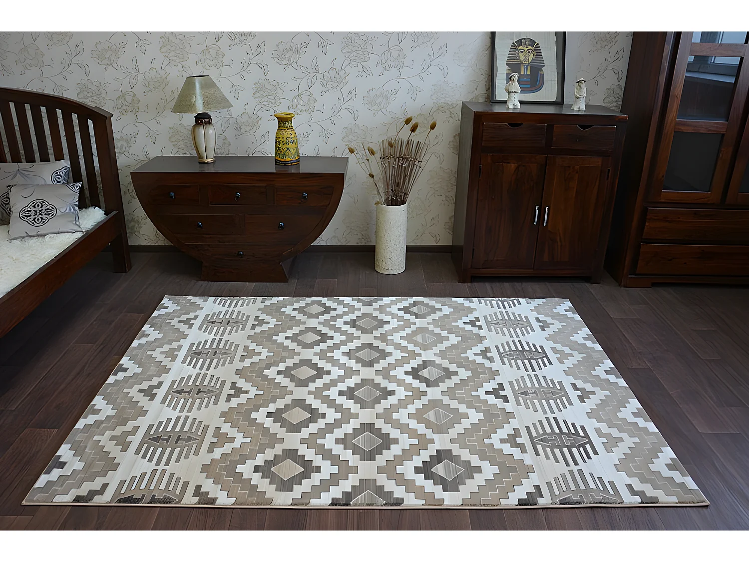 Tapis ARGENT - W4809 Losanges Beige 160x220 cm