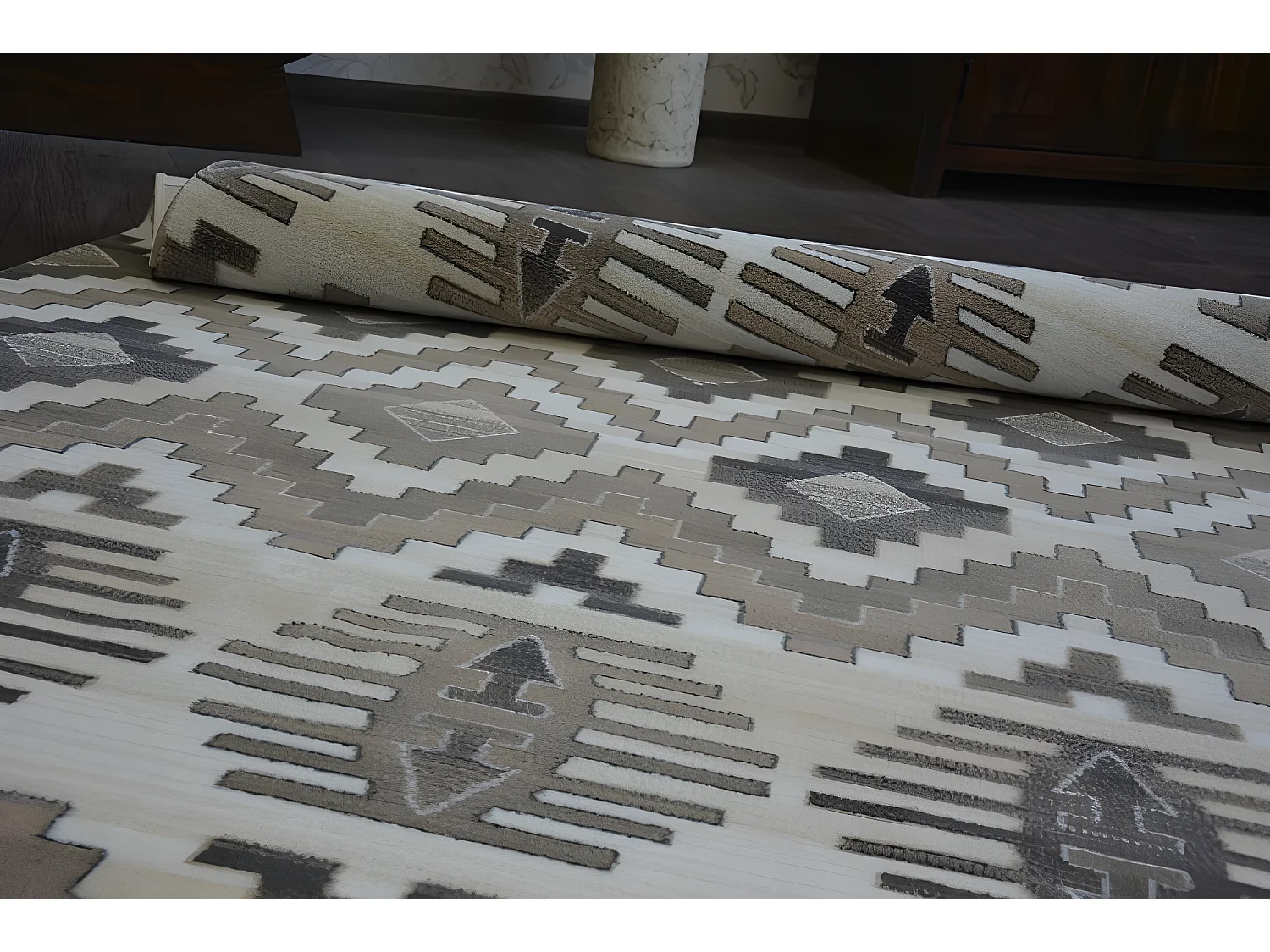 Tapis ARGENT - W4809 Losanges Beige 160x220 cm