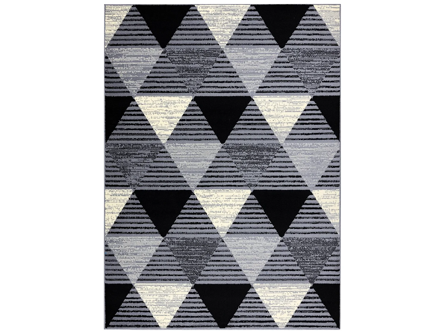 Tapijt BCF BASE 3986 Geometric, drieho geometrisch , grijskleuring / z 185x270 cm