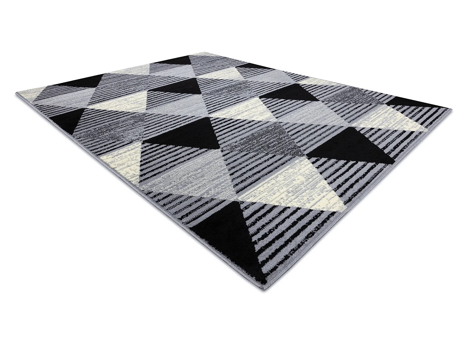 Tapijt BCF BASE 3986 Geometric, drieho geometrisch , grijskleuring / z 185x270 cm