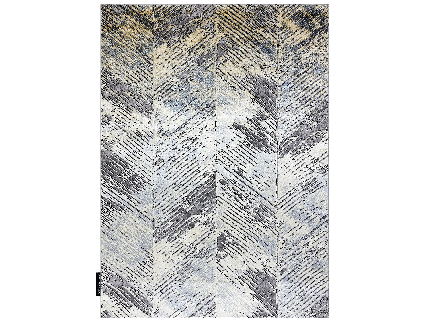 Tapijt DE LUXE modern 2087 Visgraat Chevron vintage gewreven - Structu 160x220 cm