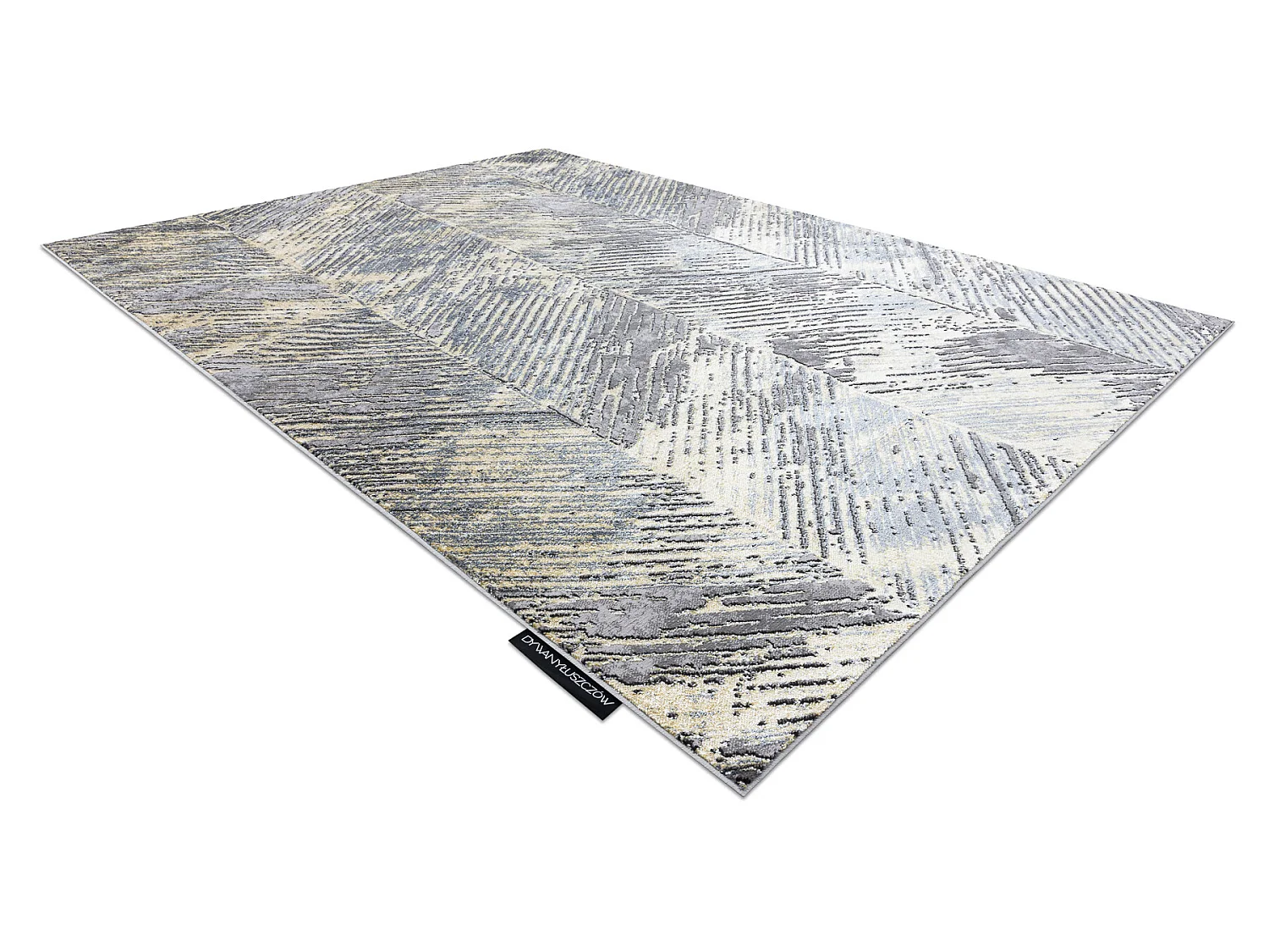 Tapijt DE LUXE modern 2087 Visgraat Chevron vintage gewreven - Structu 160x220 cm