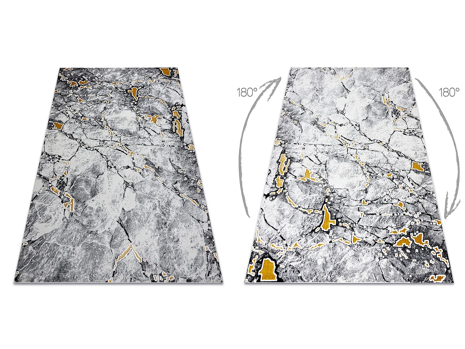 Tapijt GLOSS modern 528A 58 marmeren , steen, stijlvol, glamour ivoor  240x330 cm