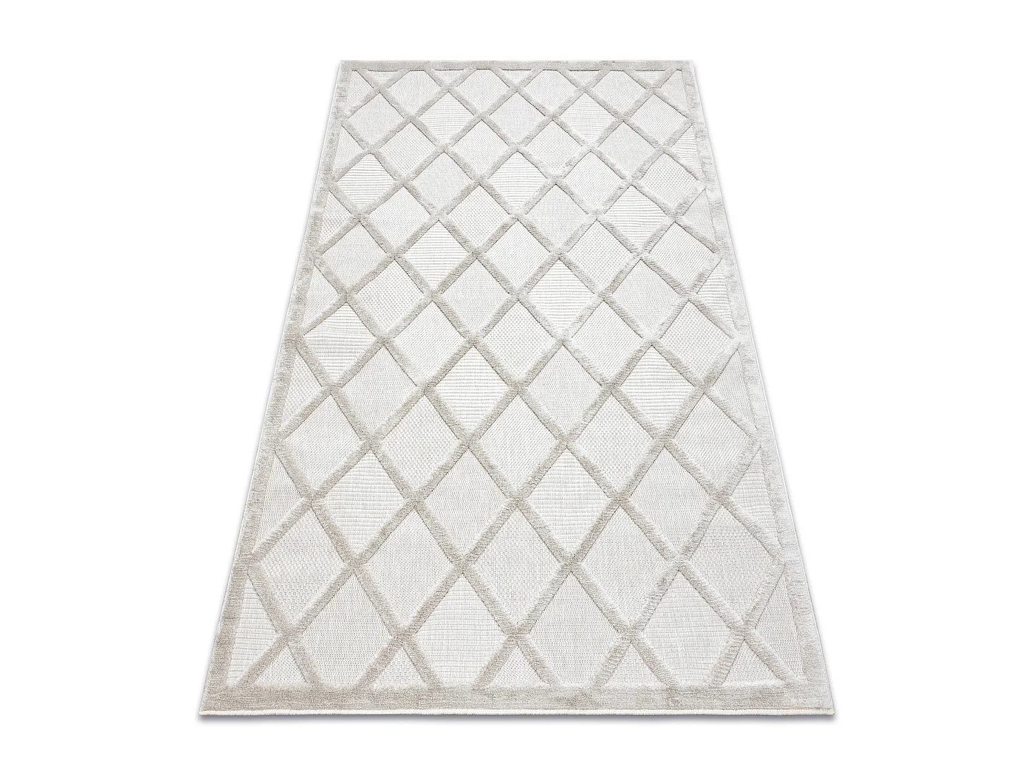 Tapijt SANTO SISAL 58365B geruite, trellis beige 160x220 cm