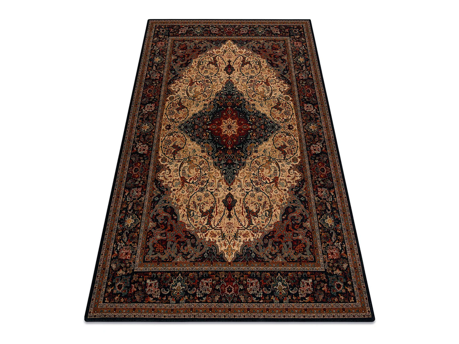 Tapis en laine SUPERIOR PIENA Rosette rubis 200x300 cm