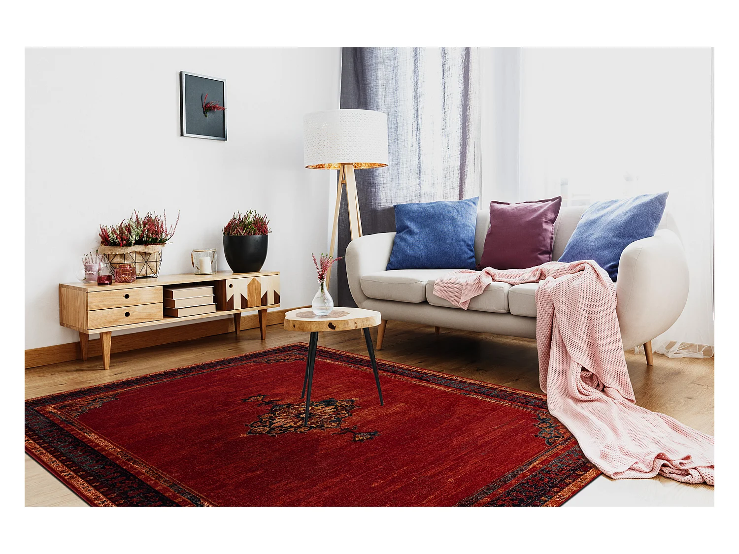 Tapis en laine POLONIA SAMARKAND rubis 200x300 cm