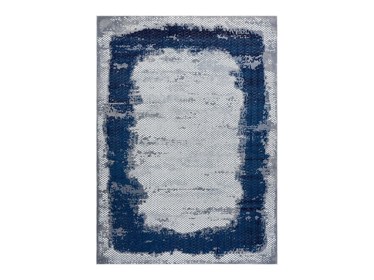 Tapijt CORE A004 Kader, schaduw - structureel, twee lagen vlies, blauw 240x330 cm