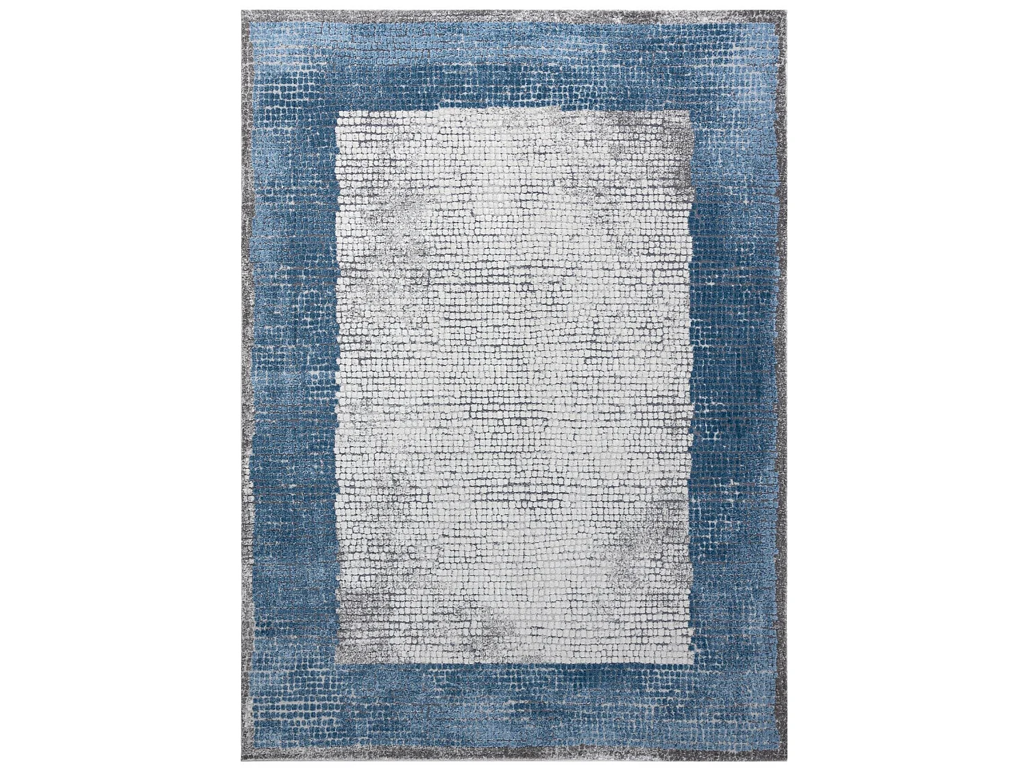 Modern NOBLE Teppich 9730 68 Rahmen vintage - Strukturell zwei Ebenen  240x330 cm