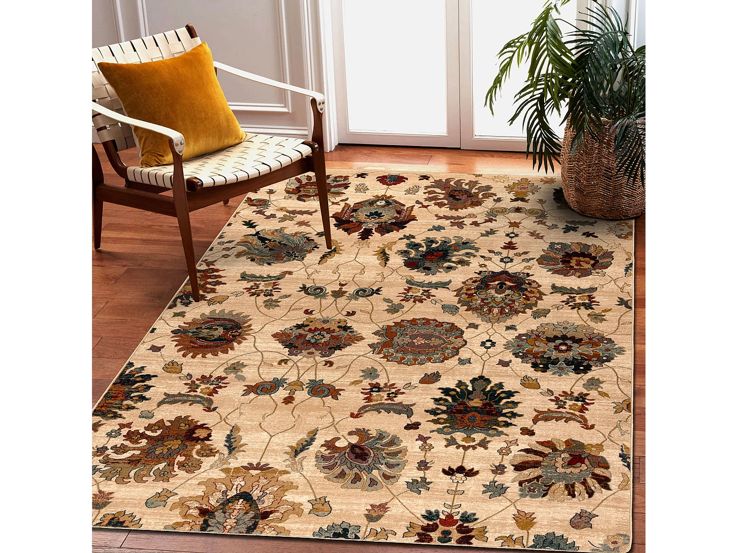 Tapis en laine SUPERIOR LATICA crème 100x150 cm