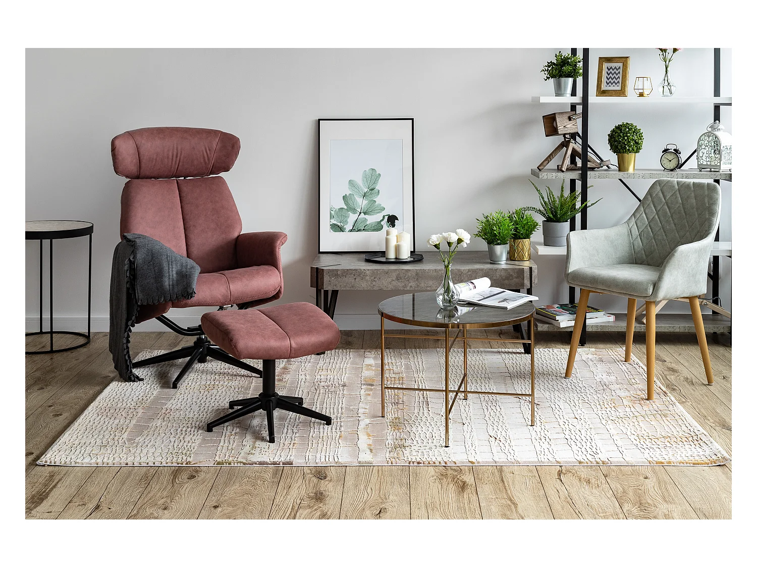 Tapis ACRYLIQUE VALENCIA 5032 KORA beige / ocre 240x350 cm