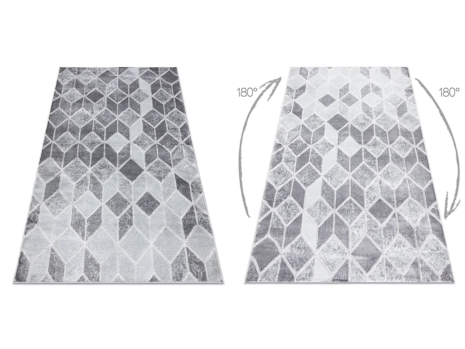 Tapis MEFE moderne B400 Cube, géométrique 3D - Structural deux nivea 280x370 cm