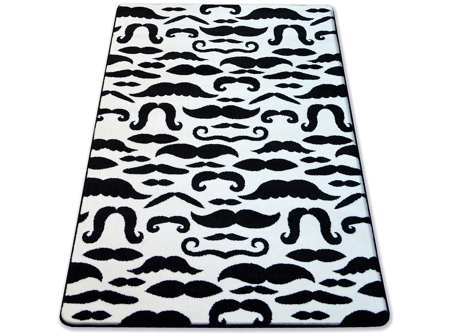 Tapijt SKETCH - FA67 room/zwart - Snor 160x220 cm