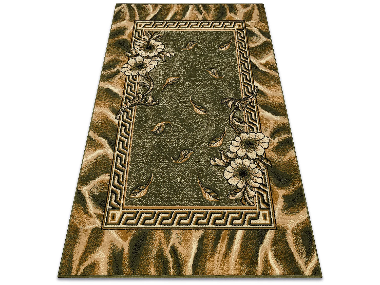 BCF Rug Morad TRIO fleurs, feuilles classique - vert 160x220 cm