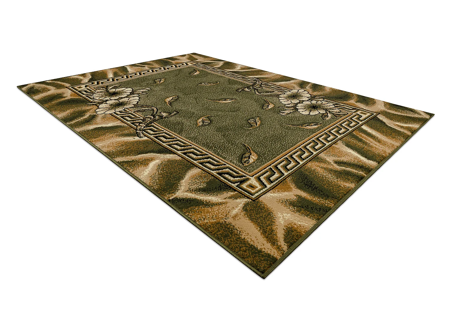 BCF Rug Morad TRIO fleurs, feuilles classique - vert 160x220 cm