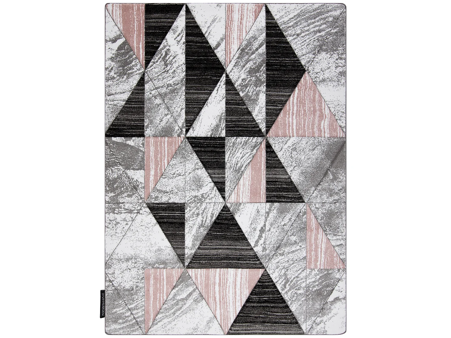 Alfombra ALTER Nano Triángulos rosado 240x330 cm