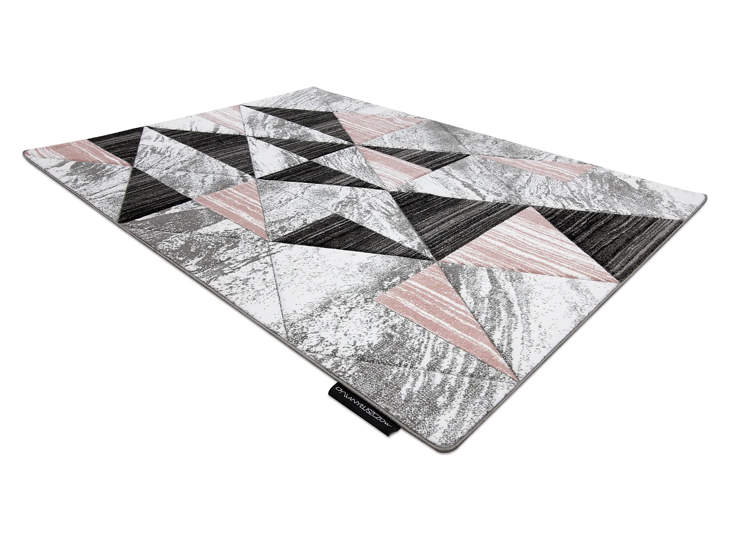Alfombra ALTER Nano Triángulos rosado 240x330 cm