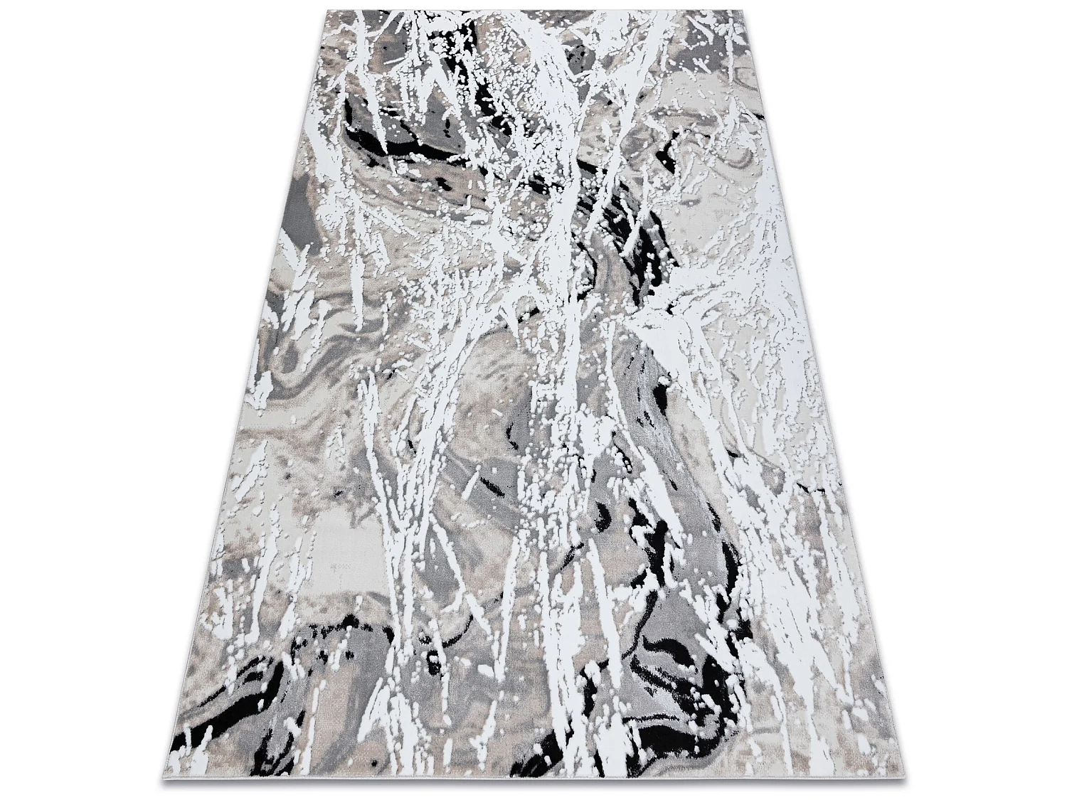 Tapijt GLOSS modern 8488 37 Abstractie stijlvol, glamour beige / grijs 280x370 cm