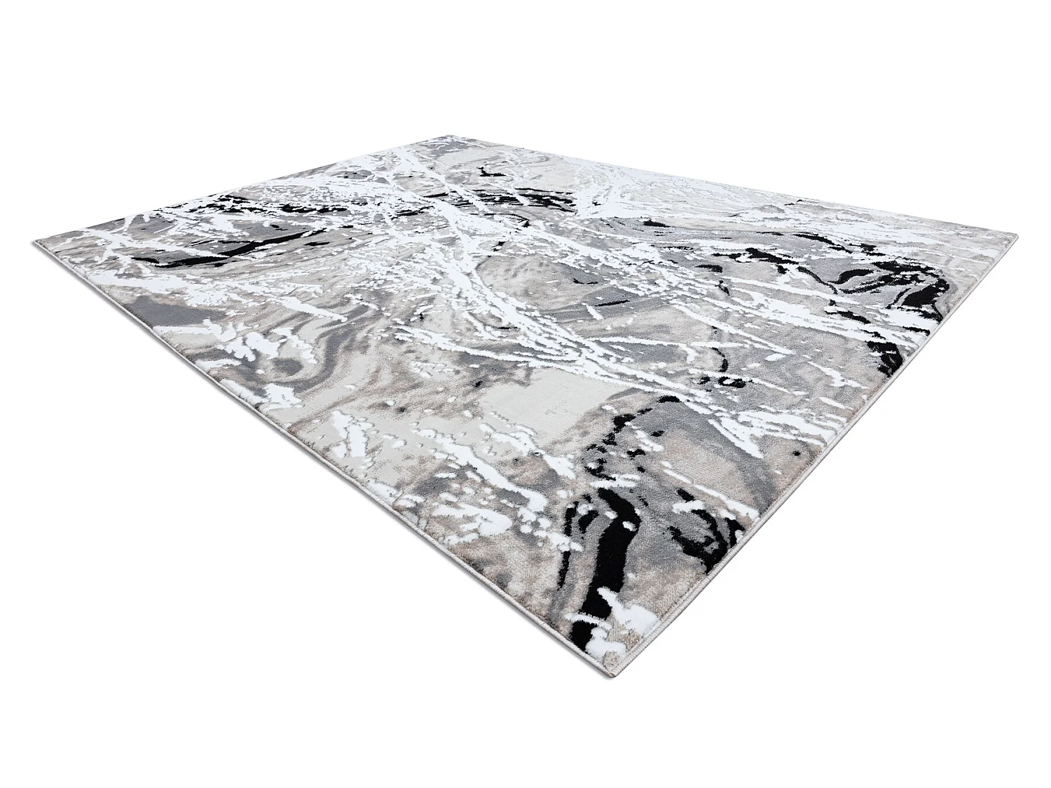 Tapijt GLOSS modern 8488 37 Abstractie stijlvol, glamour beige / grijs 280x370 cm