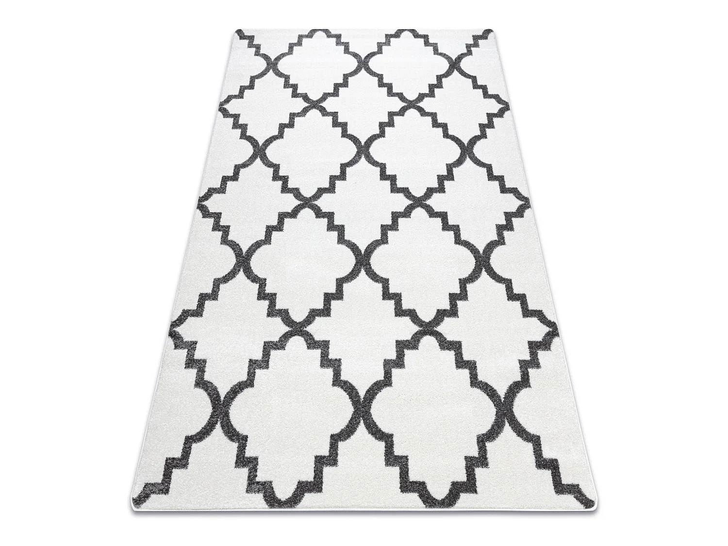Tapijt SKETCH - F343 room/ grijs klaver Marokkaanse , trellis 160x220 cm