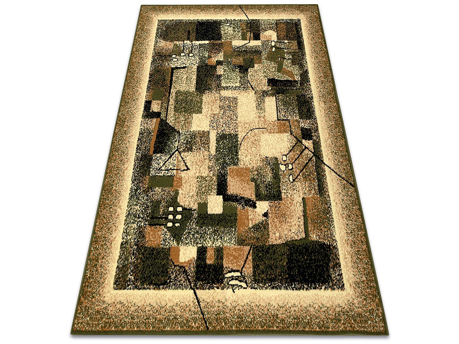 BCF Tapis Morad IMPRESJA classique - olive verte 160x220 cm