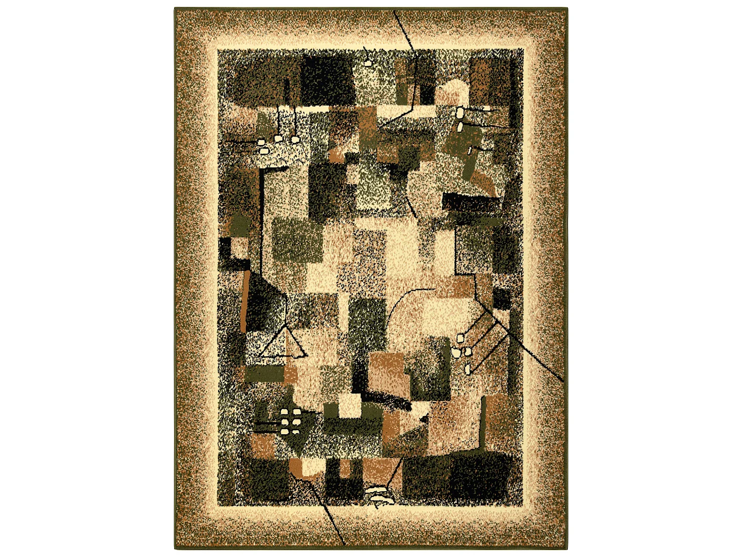 BCF Tapis Morad IMPRESJA classique - olive verte 160x220 cm