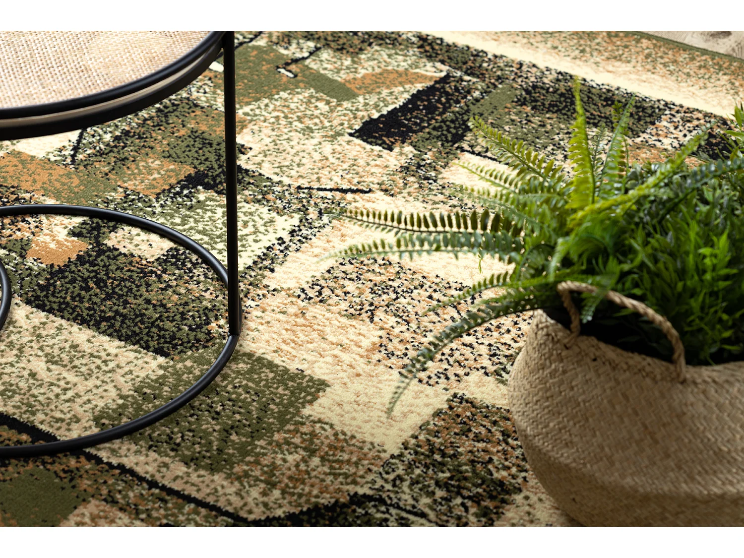 BCF Tapis Morad IMPRESJA classique - olive verte 160x220 cm