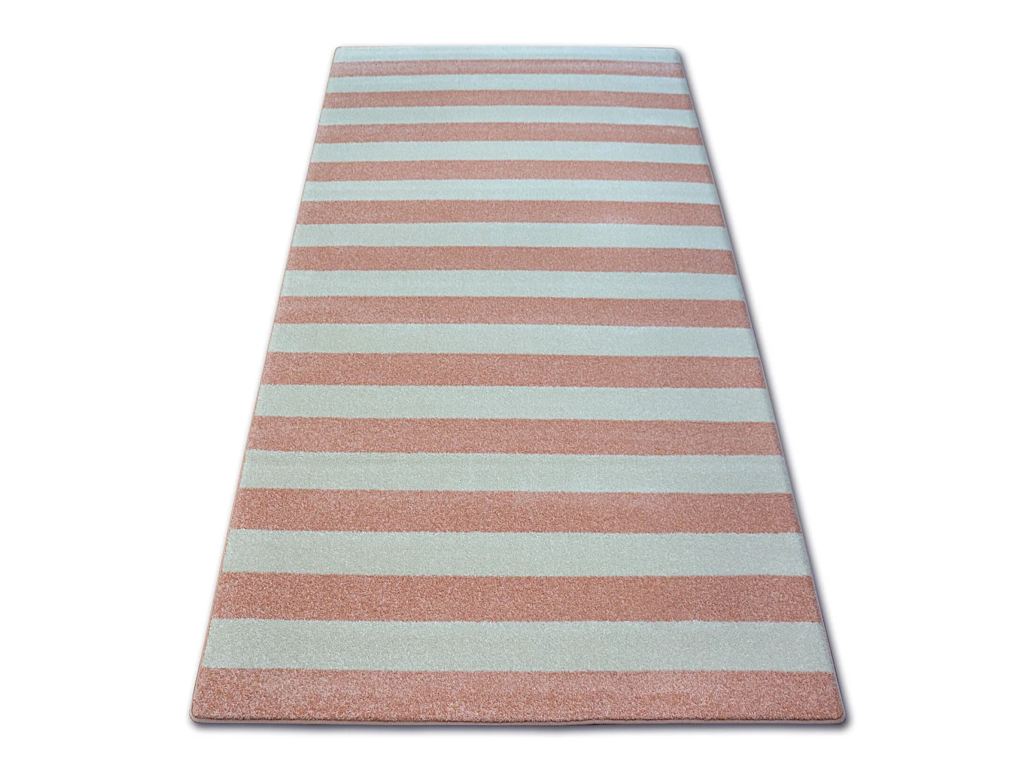 Tapis SKETCH - F758 rose et crème - Rayures 160x220 cm