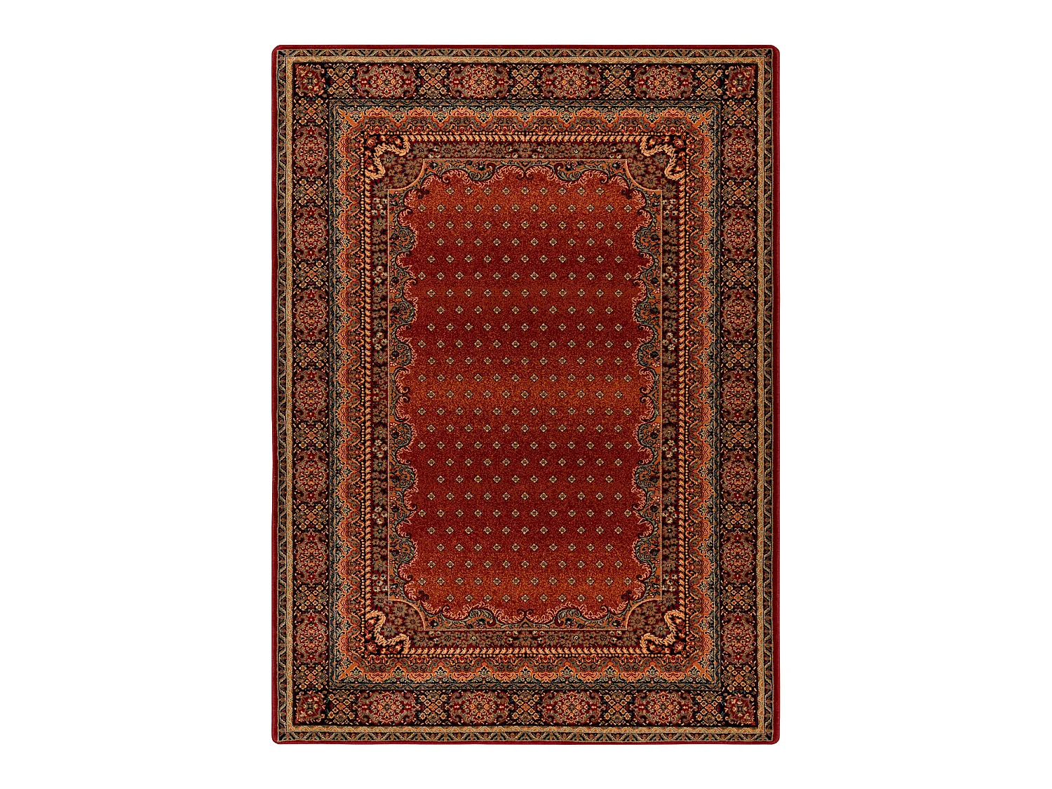 Tapis en laine POLONIA BARON bourgogne  66x100 cm