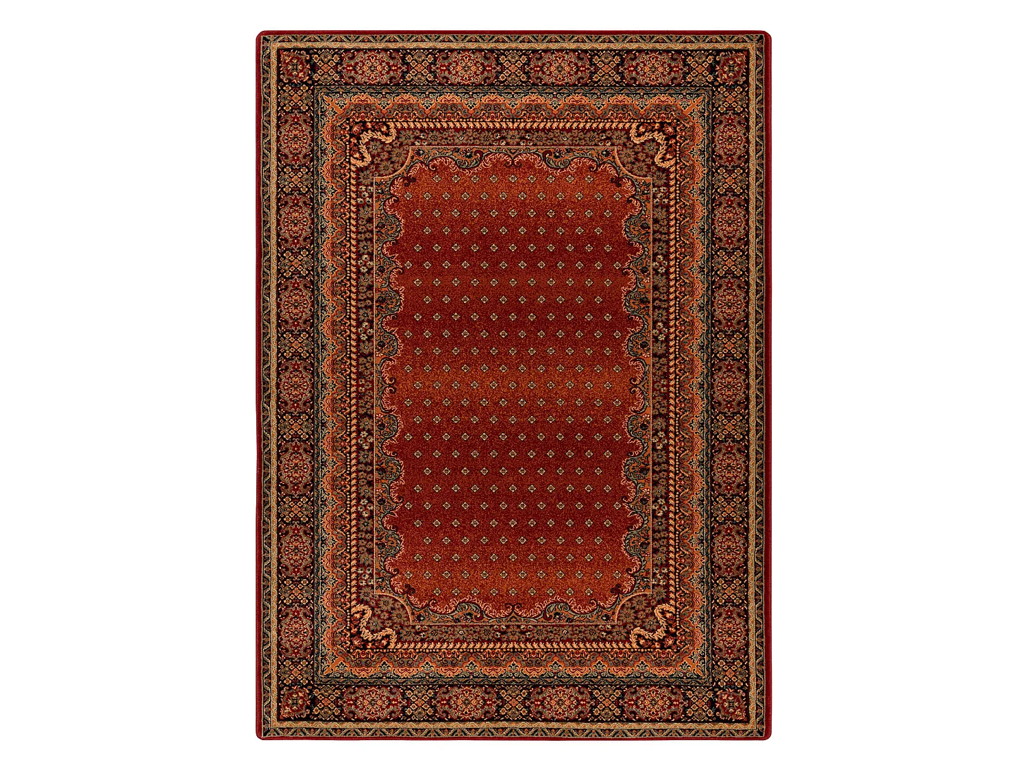 Wollteppich POLONIA BARON Burgund 400x500 cm