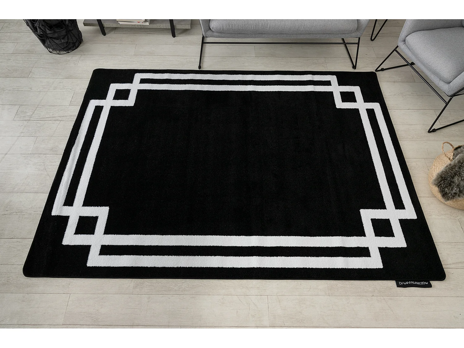 Teppich HAMPTON Lux schwarz 160x220 cm