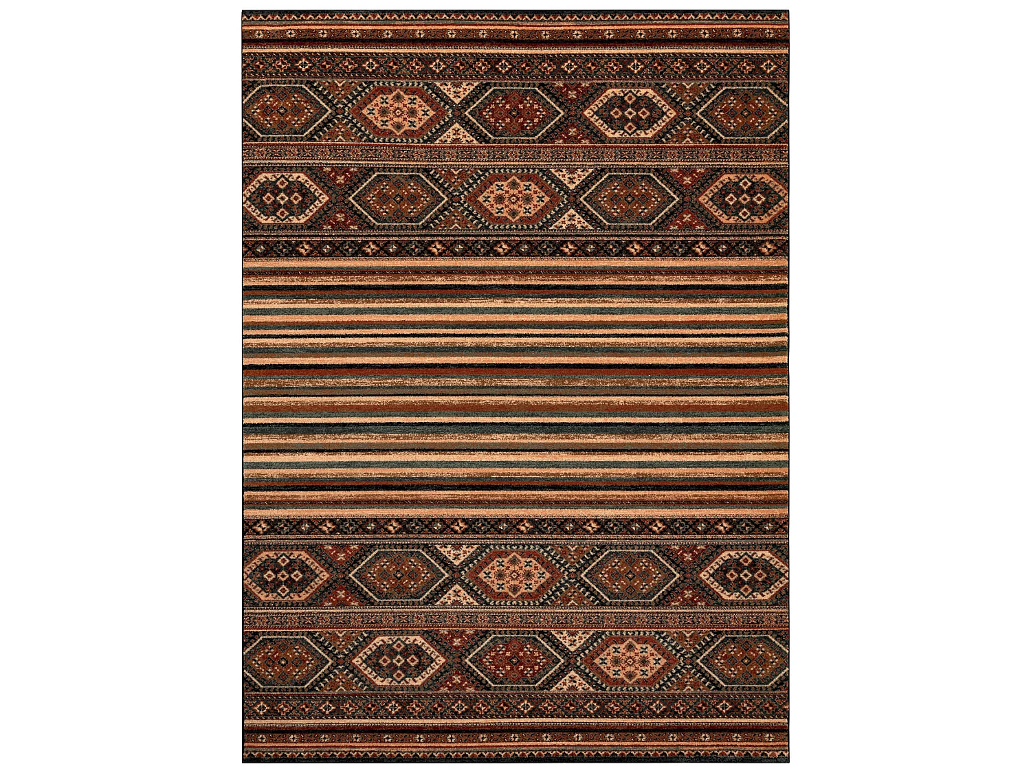 Tapis en laine KASHQAI 4356 500 теракота 67x130 cm