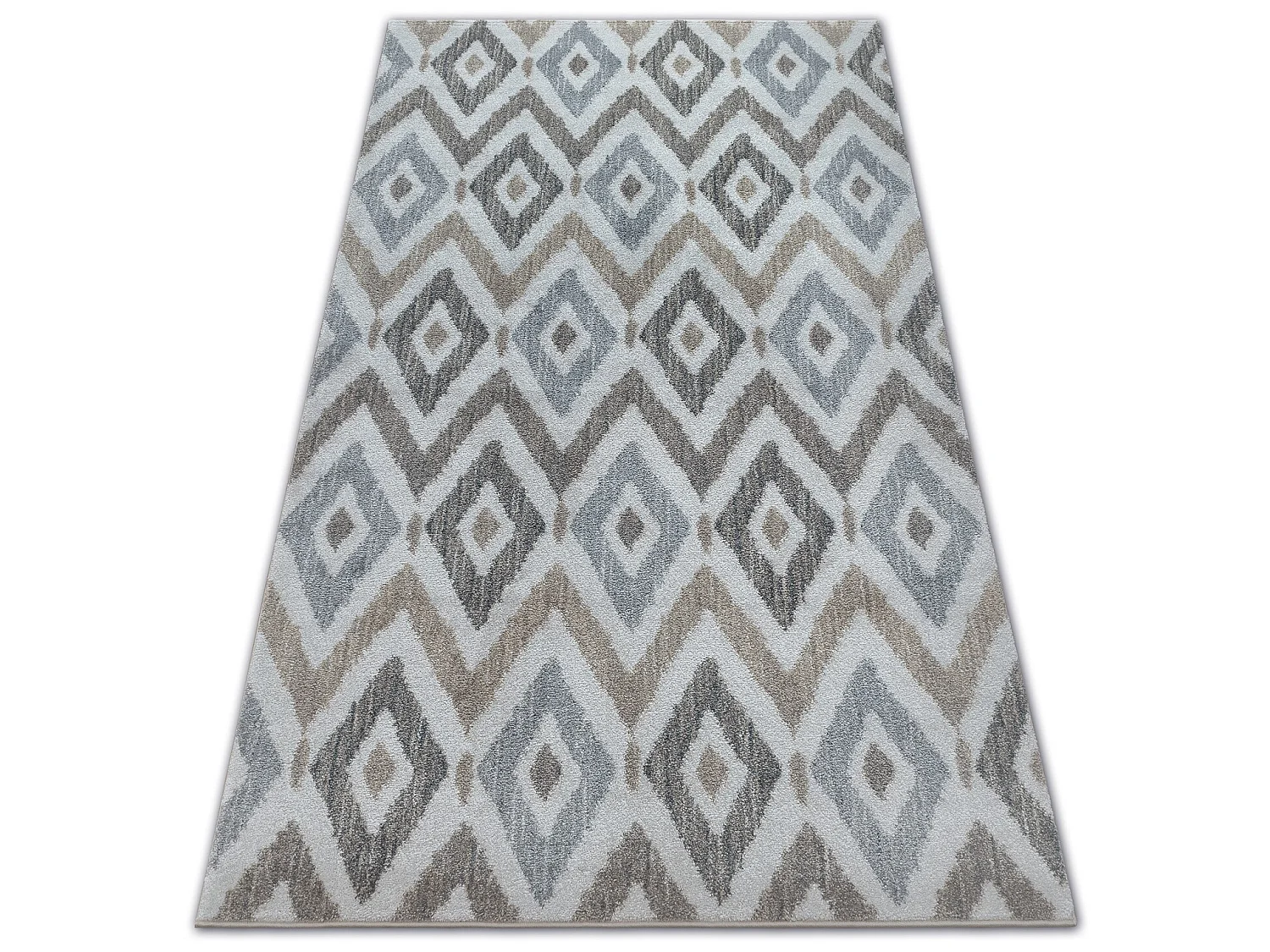 Tapis SOFT 6024 LOSANGES crème / beige et marron 160x220 cm