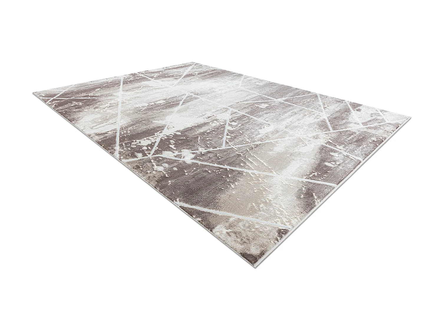Tapijt CORE 1818 Geometrisch - structureel, twee lagen vlies, ivoor /  160x220 cm